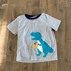 Carter’s dinosaur eating pizza pajama shirt size 4t
